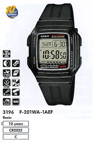Casio F-201WA-1A