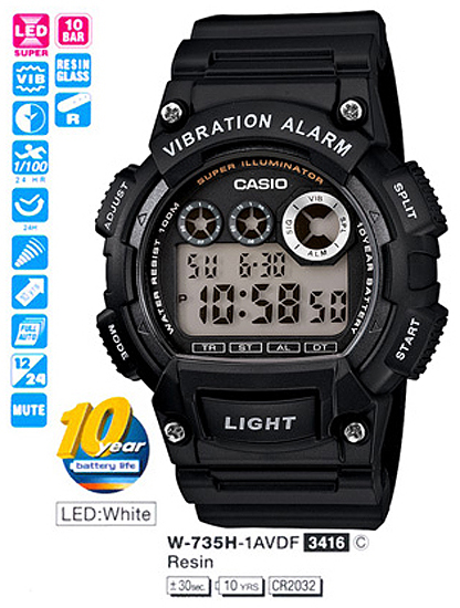 Casio W-735H-1A