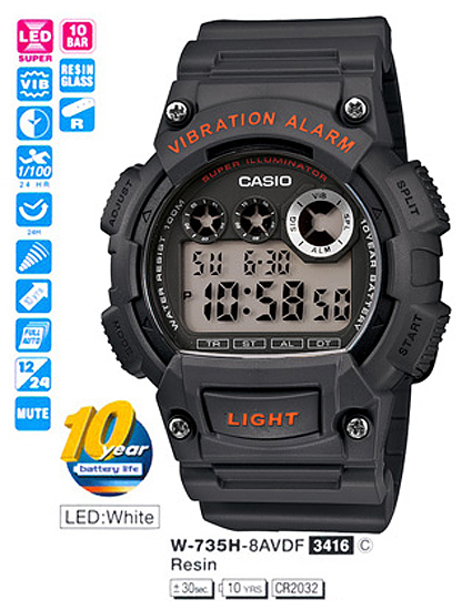 Casio W-735H-8A