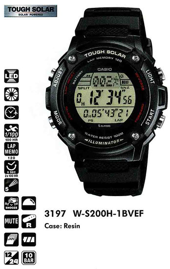 Casio W-S200H-1B